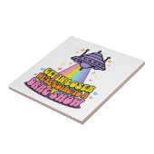 Stap in Loser We gaan naar een Drag Show UFO Tegeltje (Zijkant)