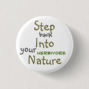 Stap in Natuur Ronde Button 3,2 Cm
