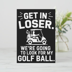 Stap in Verliezer Golfkar Zoek Mijn Bal Golfer Kaart