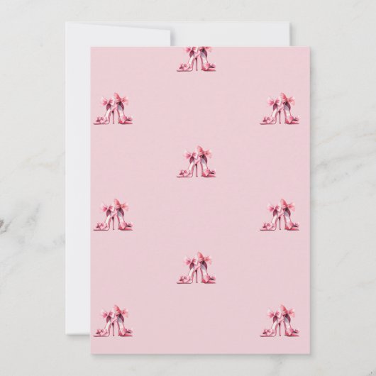 Stap in...vrouw verjaardagsfeestje waterverf kaart (Achterkant)