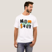 Stap Ma Momster Groovy Bubble Lettering T-shirt (Voorkant volledig)