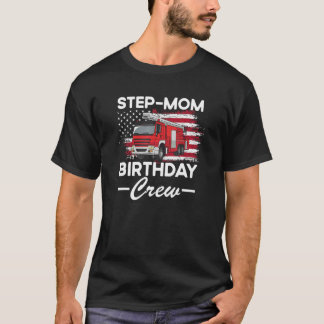 Stap Mam Creeert Fireman American Flag Thin Red Li T-shirt