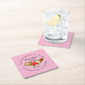 Stap Moeder Bonus mama Moederdag Vierkante Kartonnen Onderzetter (Insitu)