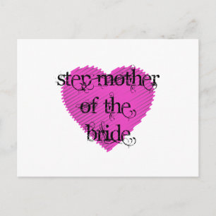 Stap moeder van de bride briefkaart