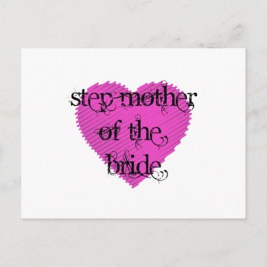 Stap moeder van de bride briefkaart (Voorkant)