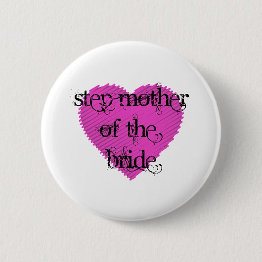 Stap moeder van de bride ronde button 5,7 cm (Voorkant)
