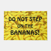 STAP NIET OP DE BANANAS Funny Bananas Print Deurmat (Voorkant)