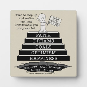 Stap omhoog fotoplaat