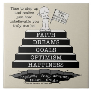 Stap omhoog tegeltje