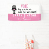 Stap op naar de microfoon - Laat je stem tellen! G Spandoek (Insitu)