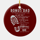 Stap pa Bonus vaders dag uit de stapel Keramisch Ornament (Achterkant)