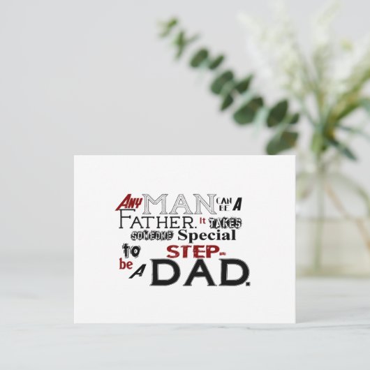 Stap Pa citeert vaderdag Briefkaart (Staand voorkant)