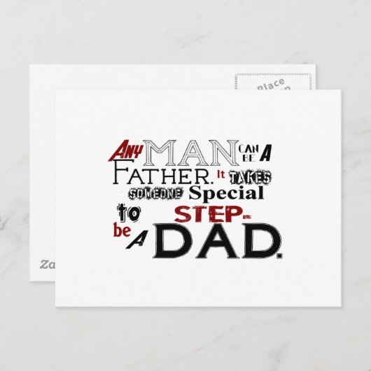 Stap Pa citeert vaderdag Briefkaart (Voorkant / Achterkant)