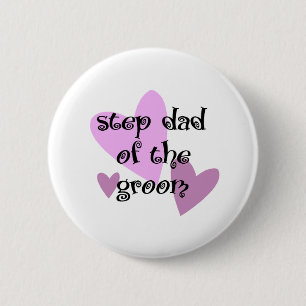 Stap Pa van de Groom Ronde Button 5,7 Cm