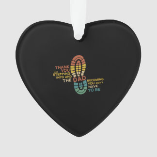 Stap papa bedankt dat je naar de cadeaustapje bent ornament