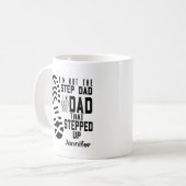 Stap Papa Vaderdag gepersonaliseerd Koffiemok (Voorkant links)