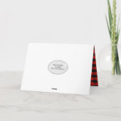 Stap Pa's Buffalo Plaid Verjaardag Kaart (Achterkant)