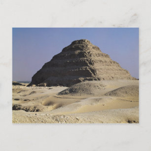 Stap piramide van King Djoser Old Kingdom Briefkaart