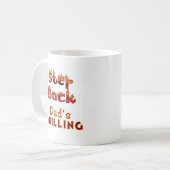 Stap terug Papa's Grilling T-shirts en geschenken Koffiemok (Voorkant links)