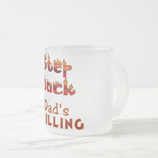 Stap terug Pap's T-shirts en cadeautjes Matglas Koffiemok (Voorkant rechts)