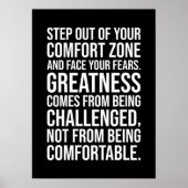 Stap uit uw Comfort Zone Poster (Voorkant)
