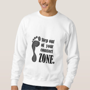 stap uit uw comfortzone trui