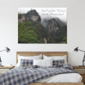 "Stap uit uw wilde natuur" op een Canvas Afdruk (Insitu (Slaapkamer))