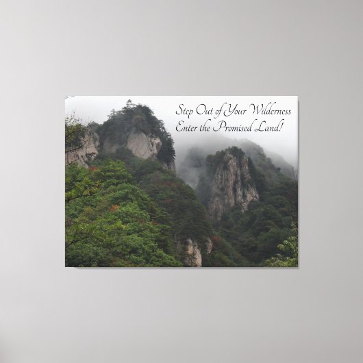 "Stap uit uw wilde natuur" op een Canvas Afdruk (Voorkant)