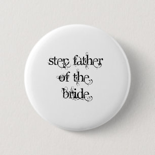 Stap vader van de Bride Ronde Button 5,7 Cm