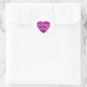 Stap vader van de Bride Ronde Sticker (Tas)