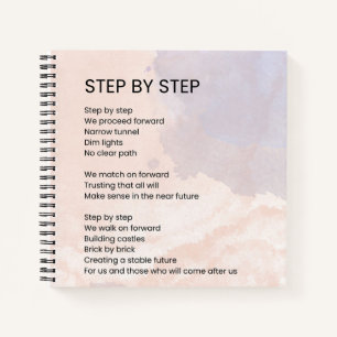 Stap voor stap - Empowerment Gedicht Notitieboek