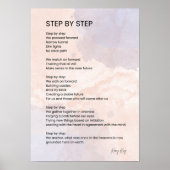 Stap voor stap - Empowerment Gedicht Poster (Voorkant)
