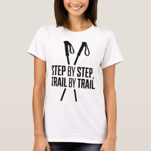 Stap voor Stap Pad voor Pad Wandelontwerp T-shirt