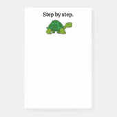 Stap voor Stap Schildpad Cartoon, Volhardend Winne Post-it® Notes (Voorkant)