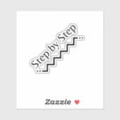Stap voor stap Vinyl Sticker (Vel)