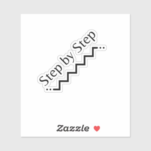 Stap voor stap Vinyl Sticker (Vel)