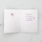 Stap zuster 8th Birthday Crazy Socks Kaart (Binnen)