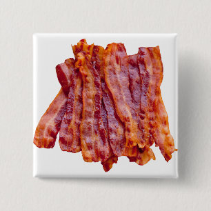 Stapel Bacon Vierkante Button 5,1 Cm