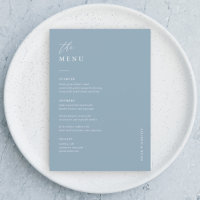 Stapel blauw 5x7-inch Kaarten van het menu Binding