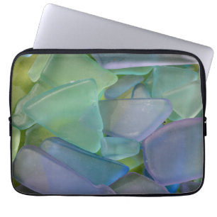 Stapel blauwe strandglas, Alaska Laptop Sleeve