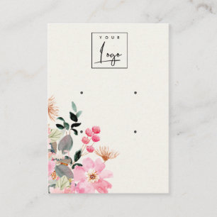 Stapel Blush Pink Floral Bunch 2 Earling Display Visitekaartje