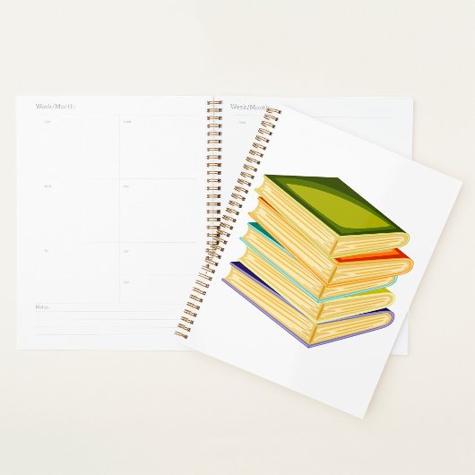 Stapel Boeken Boekenliefhebber Kunst en Lezen Planner