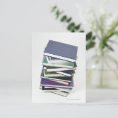Stapel boeken briefkaart (Staand voorkant)