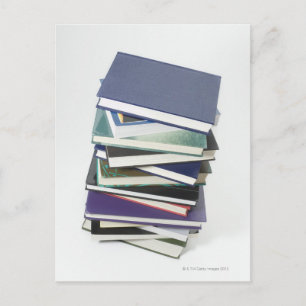Stapel boeken briefkaart