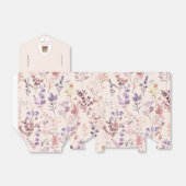 Stapel boeken bruidsmeisjesfeest aquarel wilde blo bedankdoosjes (Uitgevouwen)