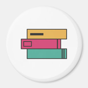 stapel boeken magneet