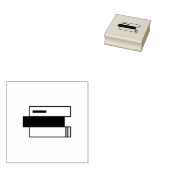 stapel boeken 	rubberstempel (Gestempeld)