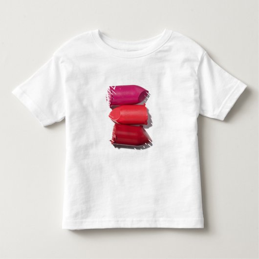 Stapel gebroken lipstick kinder shirts (Voorkant)