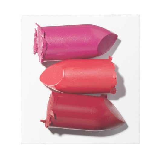 Stapel gebroken lipstick notitieblok (Voorkant)