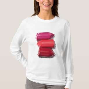 Stapel gebroken lipstick t-shirt
